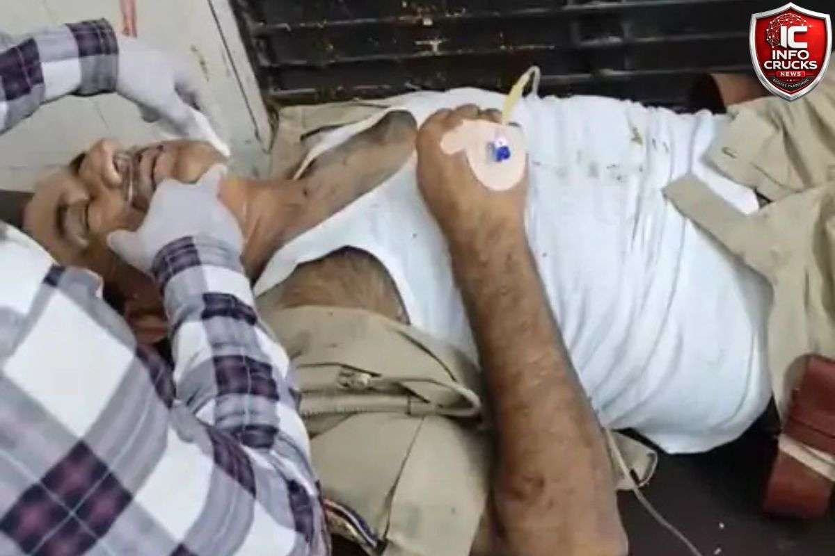 पुलिसकर्मियों को तेज रफ्तार कार ने रौंदा, कई फीट दूर जा गिरे दरोगा और कांस्टेबल, इलाज के दौरान दरोगा की मौत, चालक फरार